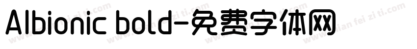 AIbionic bold字体转换